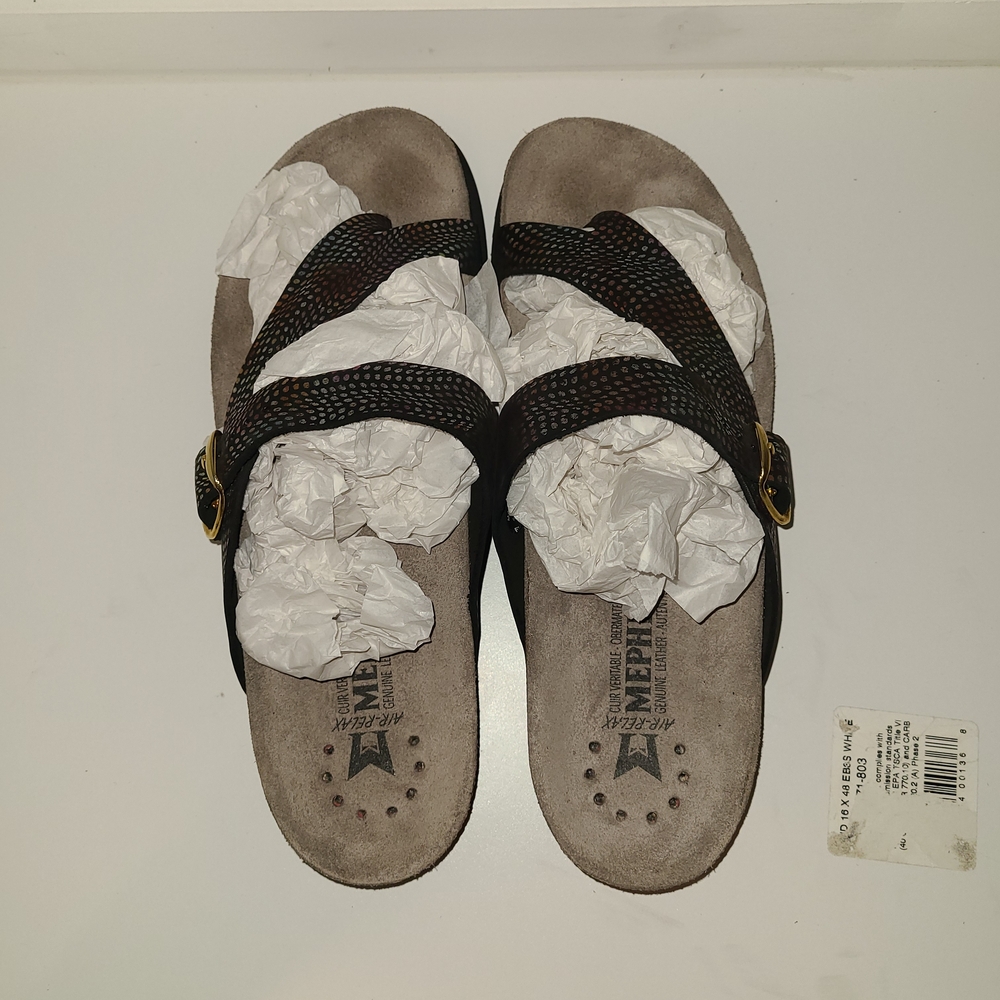 NWOT Mephisto Women's Multicolor Helen Sandals Size 40 EU Women 9/9.5 USA - Picture 4 of 11